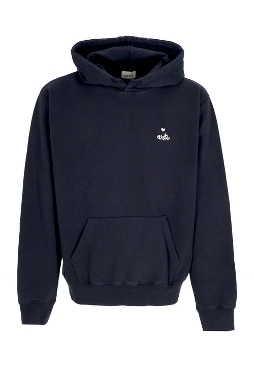 ARTE Felpa Leggera Cappuccio Uomo Heart Logo Hoodie Navy da uomo