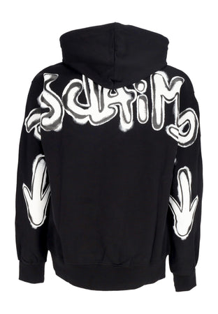 DISCLAIMER Felpa Leggera Cappuccio Uomo Logo Hoodie Black/st. White da uomo
