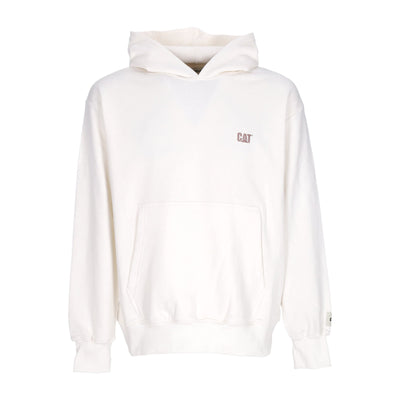 CATERPILLAR Felpa Leggera Cappuccio Uomo Logo Hoodie Bone da uomo