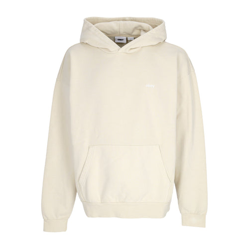 OBEY Felpa Leggera Cappuccio Uomo Lowercase Pigment Hoodie Fleece Pigment Clay da uomo