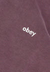 OBEY Felpa Leggera Cappuccio Uomo Lowercase Pigment Hoodie Fleece Pigment Plum Perfect da uomo