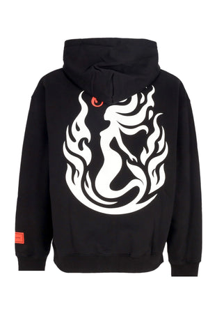 VISION OF SUPER Felpa Leggera Cappuccio Uomo Mermaid Hoodie Black da uomo