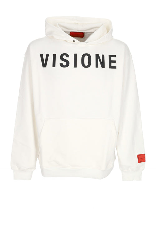 VISION OF SUPER Felpa Leggera Cappuccio Uomo Mermaid Hoodie Off White da uomo