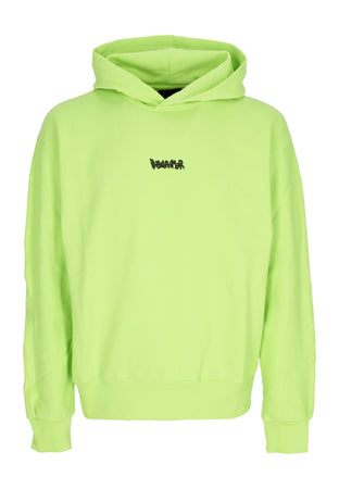 DISCLAIMER Felpa Leggera Cappuccio Uomo Mini Logo Hoodie Lime da uomo