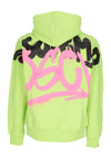 DISCLAIMER Felpa Leggera Cappuccio Uomo Mini Logo Hoodie Lime da uomo