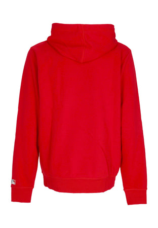 47 BRAND Felpa Leggera Cappuccio Uomo Mlb Base Runner Emb Helix Hoodie Neyyan Red da uomo