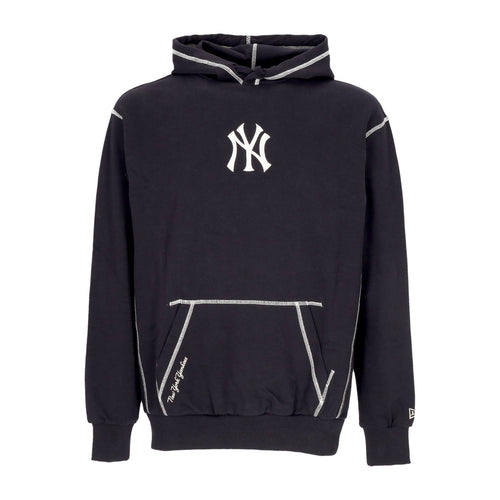 NEW ERA Felpa Leggera Cappuccio Uomo Mlb World Series Oversize Hoodie Neyyan Navy/off White da uomo