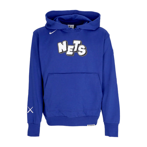 NIKE NBA Felpa Leggera Cappuccio Uomo Nba City Edition Courtside Standard Issue Hoodie Bronet Rush Blue da uomo