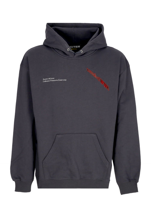 IUTER Felpa Leggera Cappuccio Uomo Nymph Hoodie Asphalt da uomo