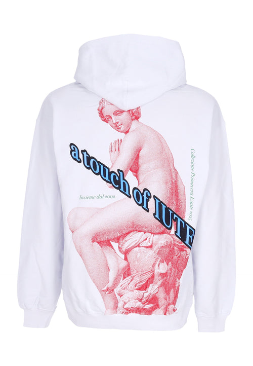 IUTER Felpa Leggera Cappuccio Uomo Nymph Hoodie White da uomo