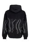 OCTOPUS Felpa Leggera Cappuccio Uomo Outline Hoodie Black da uomo