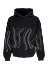 OCTOPUS Felpa Leggera Cappuccio Uomo Outline Hoodie Black da uomo