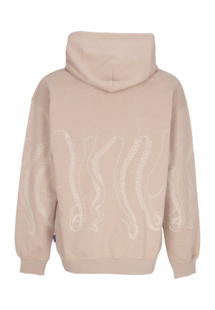 OCTOPUS Felpa Leggera Cappuccio Uomo Outline Hoodie Earth da uomo