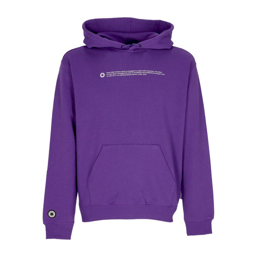 OCTOPUS Felpa Leggera Cappuccio Uomo Outline Logo Hoodie Purple da uomo
