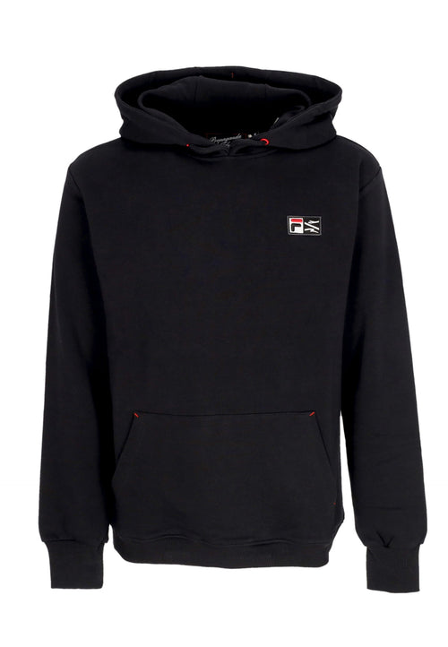 PROPAGANDA Felpa Leggera Cappuccio Uomo Pes Phuket Hoodie X Fila Black da uomo
