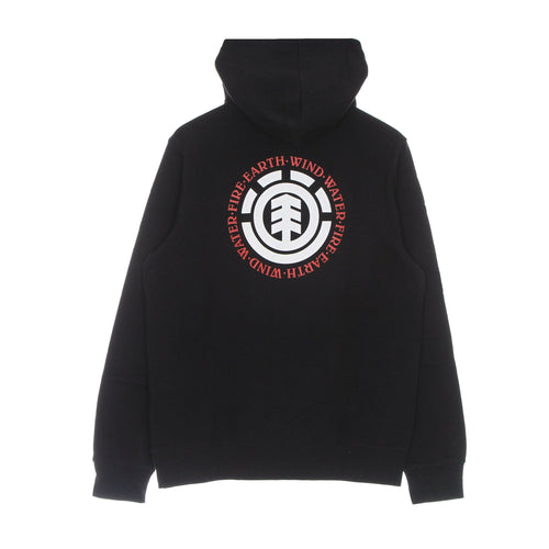 ELEMENT Felpa Leggera Cappuccio Uomo Seal Bp Hood Flint Black da uomo