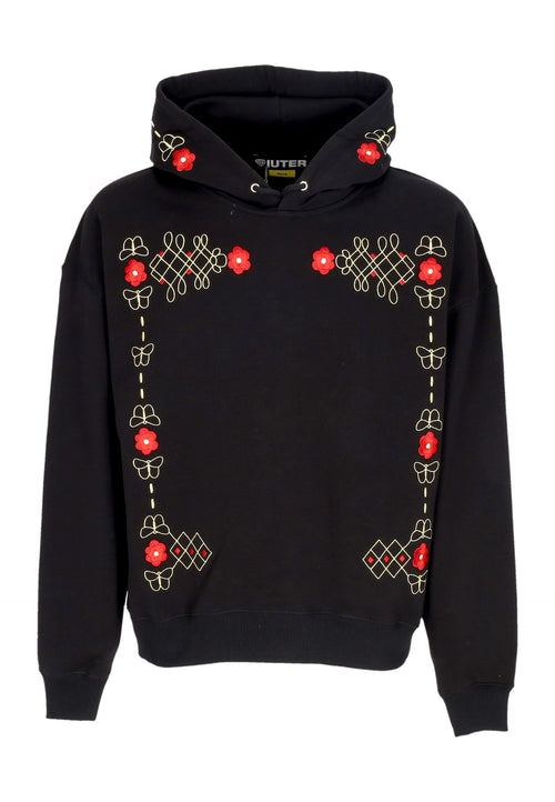 IUTER Felpa Leggera Cappuccio Uomo Western Hoodie Black da uomo