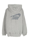 Nike Felpa Leggera Cappuccio Zip Donna W Sportswear Dance Oversized Full-zip Hoodie Dk Grey Heather/smoke Grey da donna