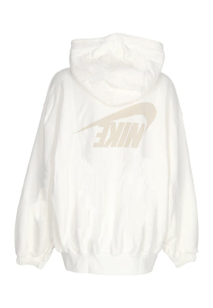 Nike Felpa Leggera Cappuccio Zip Donna W Sportswear Dance Oversized Full-zip Hoodie Sail/lt Orewood Brn da donna
