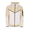 Nike Felpa Leggera Cappuccio Zip Uomo Sportswear Tech Fleece Full-zip Hoodie Sesame/lt Orewood Brn/lt Photo Blue da uomo