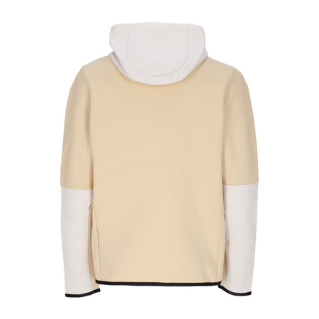 Nike Felpa Leggera Cappuccio Zip Uomo Sportswear Tech Fleece Full-zip Hoodie Sesame/lt Orewood Brn/lt Photo Blue da uomo