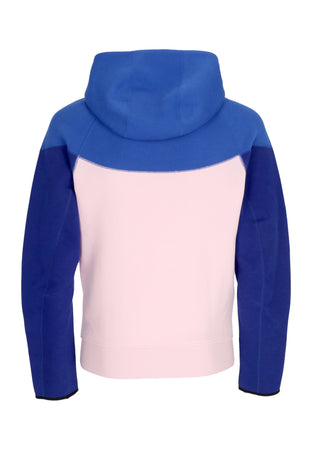 Nike Felpa Leggera Cappuccio Zip Uomo Tech Fleece Full-zip Windrunner Hoodie Game Royal/pink Foam/hyper Pink da uomo