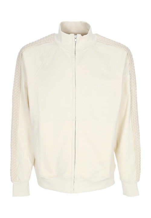 ARTE Felpa Leggera Collo Alto Uomo Braid Strip Jacket Cream da uomo