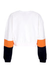 NEW ERA Felpa Leggera Girocollo Donna W Nba Colour Block Crewneck Phosun White/orange Popsicle da donna