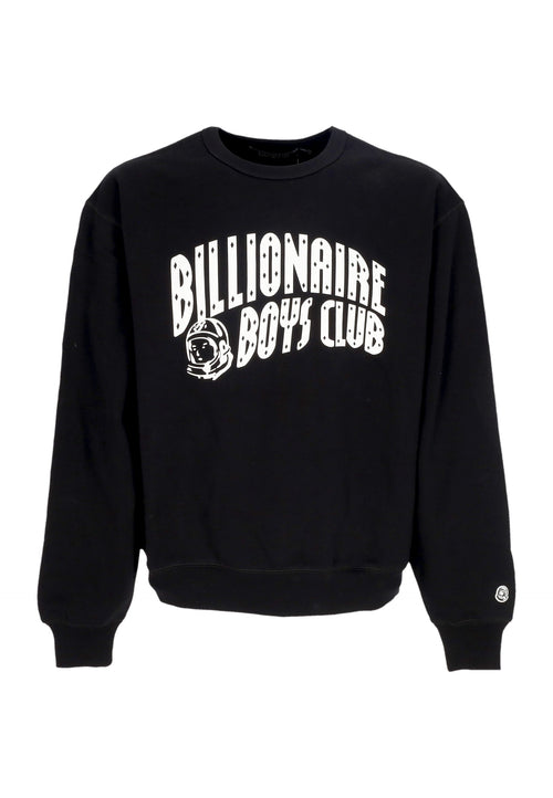 BILLIONAIRE BOYS CLUB Felpa Leggera Girocollo Uomo Arch Logo Crewneck Black da uomo