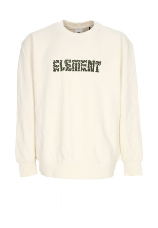 ELEMENT Felpa Leggera Girocollo Uomo Cornell Cipher Crewneck Egret da uomo