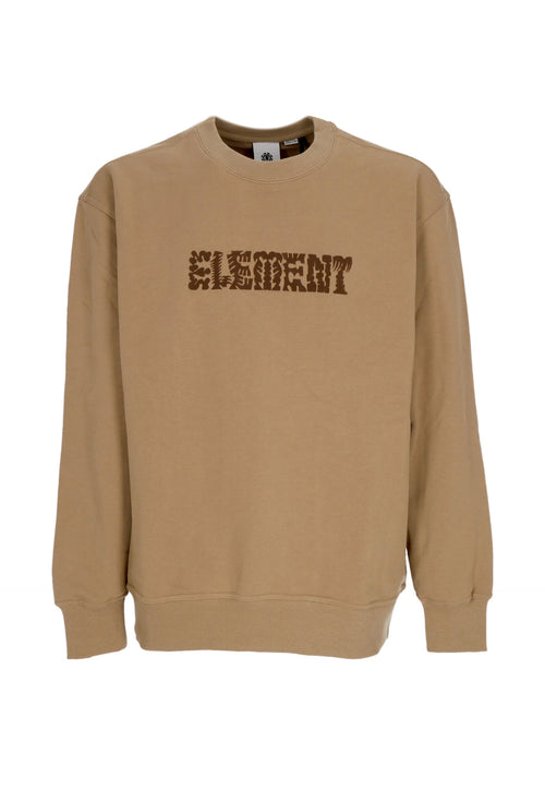 ELEMENT Felpa Leggera Girocollo Uomo Cornell Cipher Crewneck Khaki da uomo