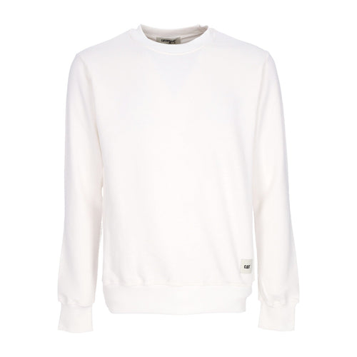 CATERPILLAR Felpa Leggera Girocollo Uomo Essential Crewneck Bone da uomo