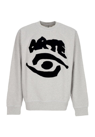 ARTE Felpa Leggera Girocollo Uomo Eye Front Crewneck Grey da uomo