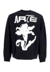 ARTE Felpa Leggera Girocollo Uomo Flower Crewneck Black da uomo