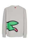 ICE CREAM Felpa Leggera Girocollo Uomo Jumbo Running Dog Crewneck Heather Grey da uomo
