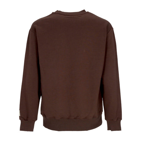 CATERPILLAR Felpa Leggera Girocollo Uomo Logo Crewneck Brown da uomo