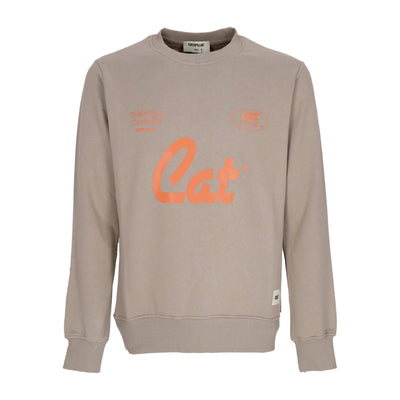 CATERPILLAR Felpa Leggera Girocollo Uomo Open House Crewneck Chateau Grey da uomo