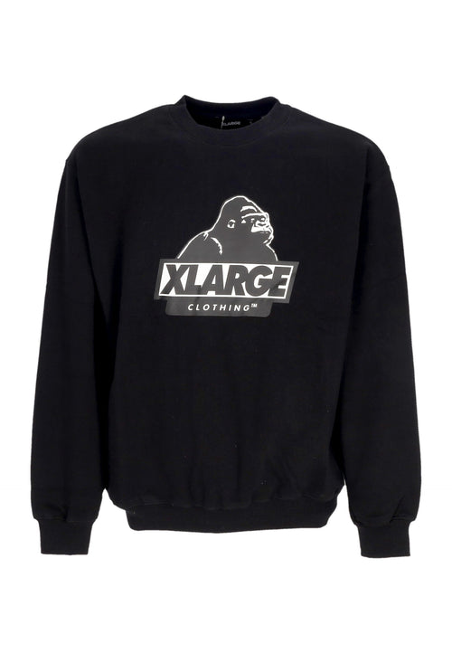XLARGE Felpa Leggera Girocollo Uomo Slanted Og Crewneck Black da uomo