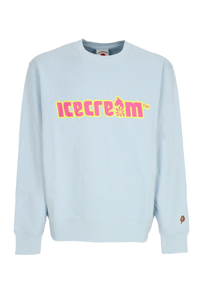 ICE CREAM Felpa Leggera Girocollo Uomo Soft Serve Crewneck Blue da uomo