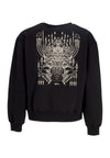 DOLLY NOIRE Felpa Leggera Girocollo Uomo the Mooneater Crewneck Black da uomo