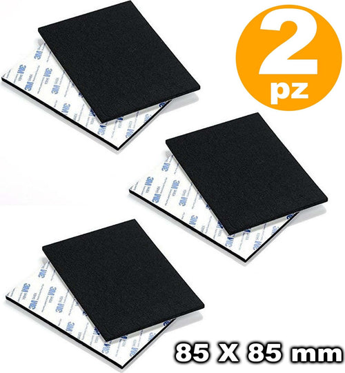 FELTRINI AUTOADESIVI QUADRATI 2 PZ 85X85MM NERO SEDIE MOBILI VETRO FORMICA DFH  Trade Shop italia - Napoli, Commerciovirtuoso.it
