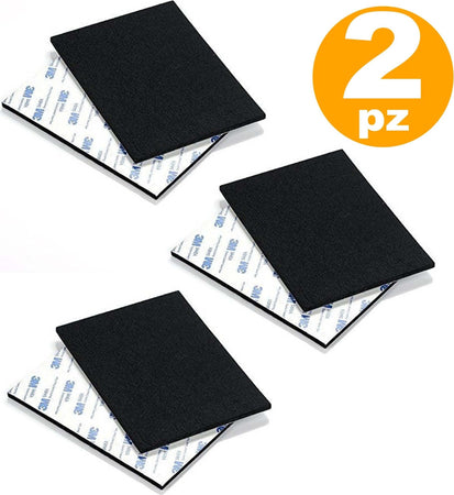 FELTRINI AUTOADESIVI QUADRATI 2 PZ 85X85MM NERO SEDIE MOBILI VETRO FORMICA DFH  Trade Shop italia - Napoli, Commerciovirtuoso.it