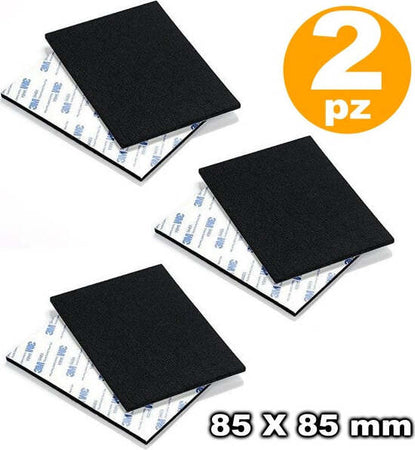 Feltrini-Autoadesivi-Quadrati-2-Pz-85x85mm-Nero-Sedie-Mobili-Vetro-Formica-Dfh