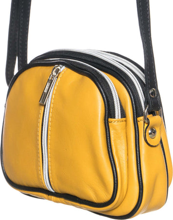 Fenu---Flap-Bag-da-Donna-Giallo-In-Vera-Pelle