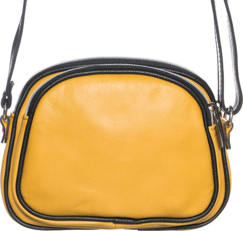 Fenu---Flap-Bag-da-Donna-Giallo-In-Vera-Pelle