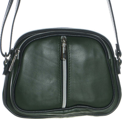 Fenu---Flap-Bag-da-Donna-Verde-In-Vera-Pelle