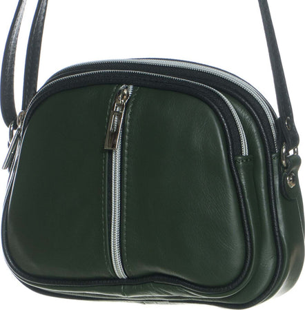 Fenu---Flap-Bag-da-Donna-Verde-In-Vera-Pelle