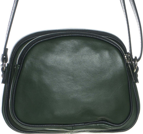 Fenu---Flap-Bag-da-Donna-Verde-In-Vera-Pelle