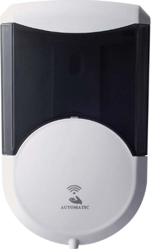 FERIDRAS---DISPENSER-DA-MURO-AUTOMATICO-600ml-PER-SAPONE/GEL-SANIFICANTE-CON-SENSORE-CONTACTLESS---IN-PLASTICA-RESISTENTE---COLORE-BIANCO-E-NERO