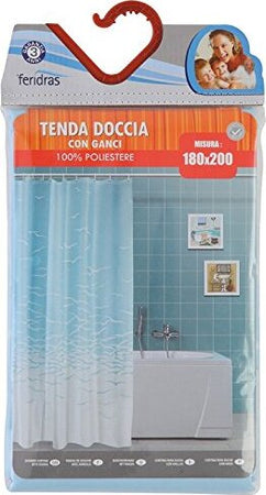 FERIDRAS-187001-Tenda-Doccia,-Poliestere,,-5x180x200-cm,